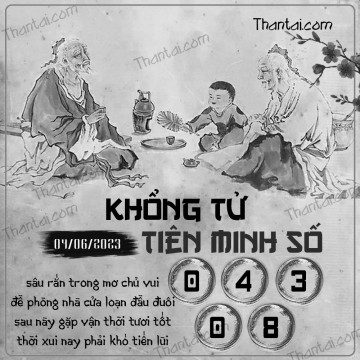 KHỔNG TỬ TIÊN MINH SỐ 04/06/2023