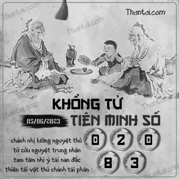 KHỔNG TỬ TIÊN MINH SỐ 05/06/2023