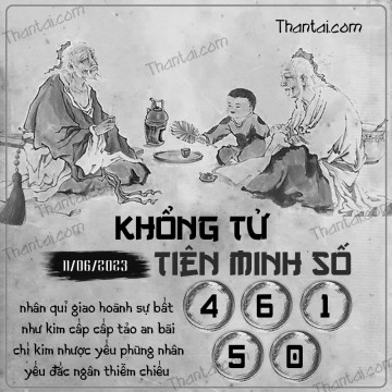 KHỔNG TỬ TIÊN MINH SỐ 11/06/2023