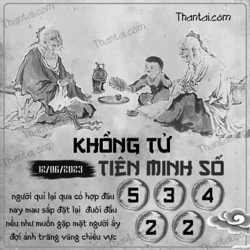 KHỔNG TỬ TIÊN MINH SỐ 12/06/2023