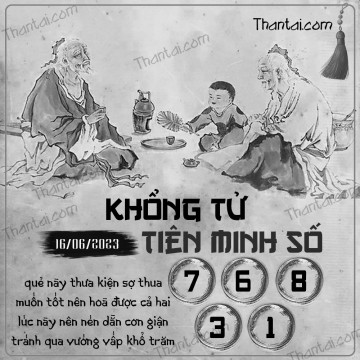 KHỔNG TỬ TIÊN MINH SỐ 16/06/2023