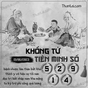 KHỔNG TỬ TIÊN MINH SỐ 19/06/2023