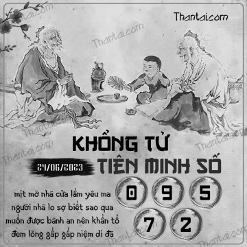 KHỔNG TỬ TIÊN MINH SỐ 24/06/2023