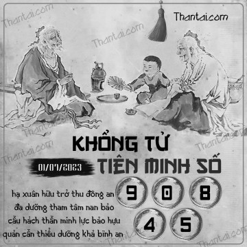 KHỔNG TỬ TIÊN MINH SỐ 01/07/2023