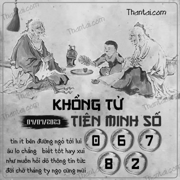 KHỔNG TỬ TIÊN MINH SỐ 04/07/2023