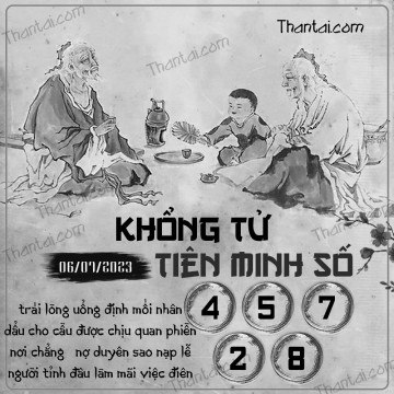 KHỔNG TỬ TIÊN MINH SỐ 06/07/2023