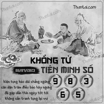 KHỔNG TỬ TIÊN MINH SỐ 08/07/2023