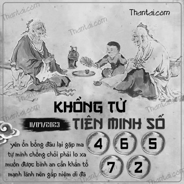 KHỔNG TỬ TIÊN MINH SỐ 11/07/2023