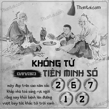 KHỔNG TỬ TIÊN MINH SỐ 13/07/2023