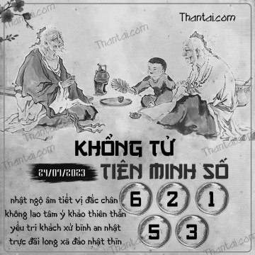 KHỔNG TỬ TIÊN MINH SỐ 24/07/2023