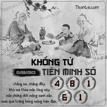 KHỔNG TỬ TIÊN MINH SỐ 15/08/2023