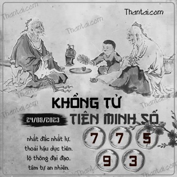 KHỔNG TỬ TIÊN MINH SỐ 24/08/2023