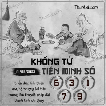 KHỔNG TỬ TIÊN MINH SỐ 01/09/2023