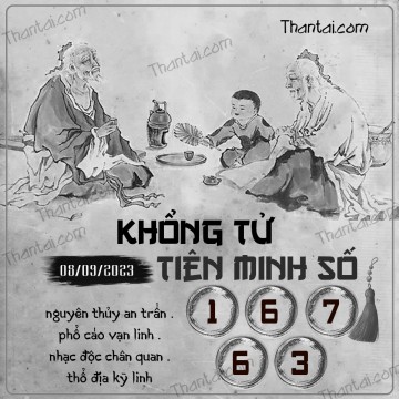 KHỔNG TỬ TIÊN MINH SỐ 08/09/2023