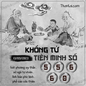 KHỔNG TỬ TIÊN MINH SỐ 13/09/2023