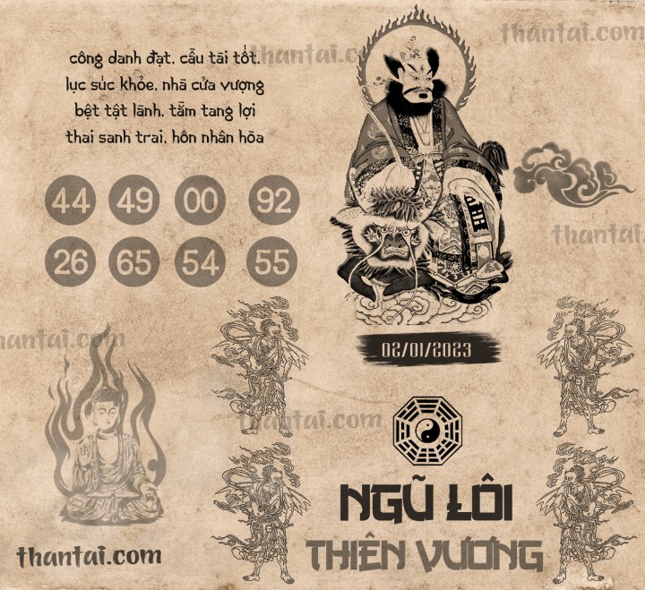 NGŨ LÔI THIÊN VƯƠNG 01/01/2023
