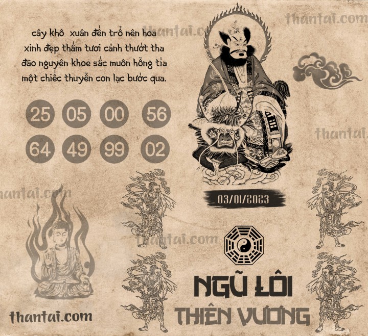 NGŨ LÔI THIÊN VƯƠNG 01/01/2023