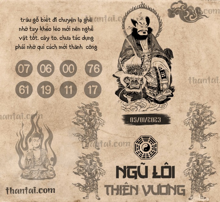 NGŨ LÔI THIÊN VƯƠNG 01/01/2023