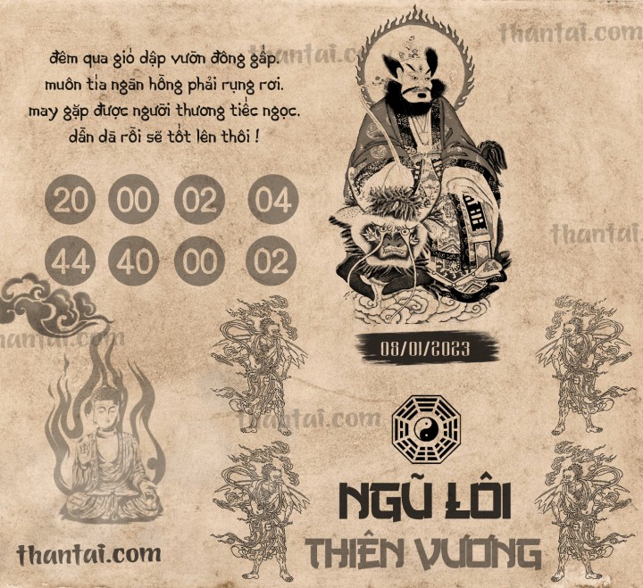 NGŨ LÔI THIÊN VƯƠNG 01/01/2023