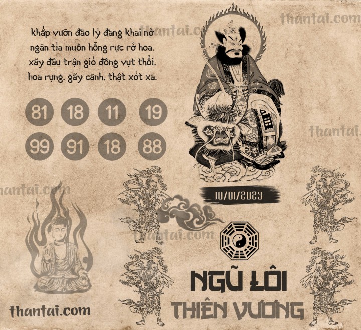 NGŨ LÔI THIÊN VƯƠNG 01/01/2023