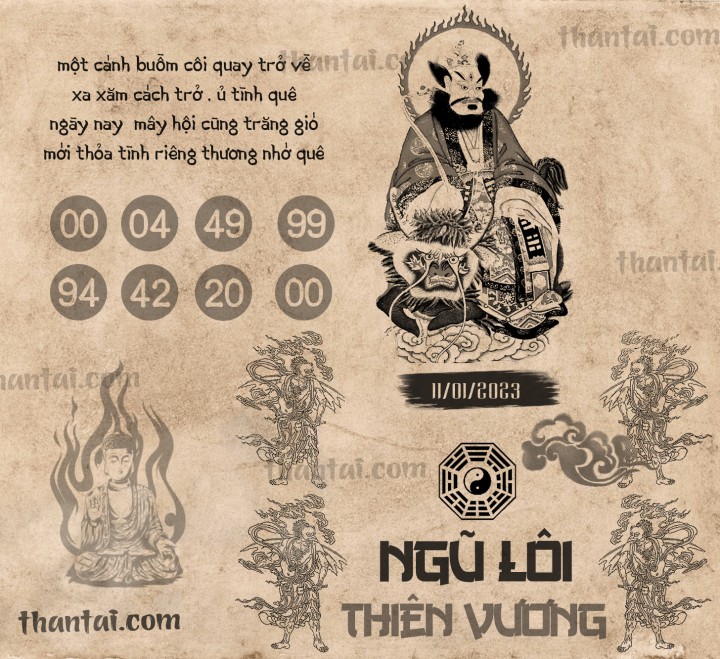 NGŨ LÔI THIÊN VƯƠNG 01/01/2023