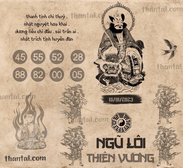 NGŨ LÔI THIÊN VƯƠNG 03/01/2023