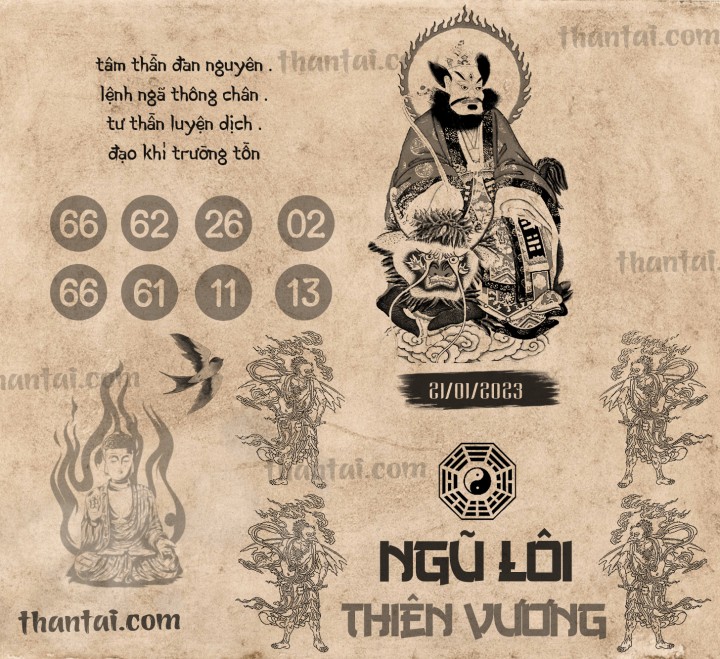 NGŨ LÔI THIÊN VƯƠNG 06/01/2023