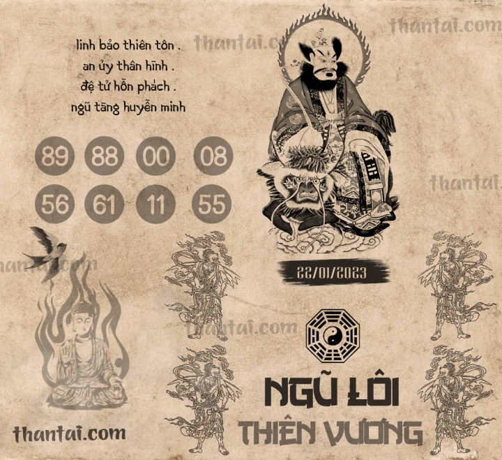 NGŨ LÔI THIÊN VƯƠNG 07/01/2023