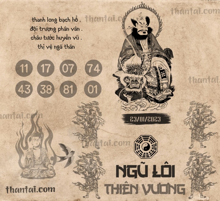 NGŨ LÔI THIÊN VƯƠNG 08/01/2023