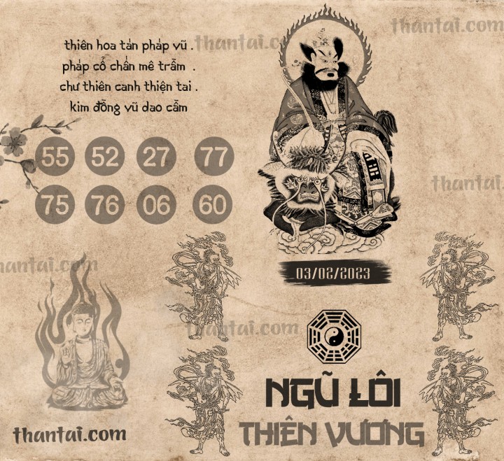 NGŨ LÔI THIÊN VƯƠNG 19/01/2023