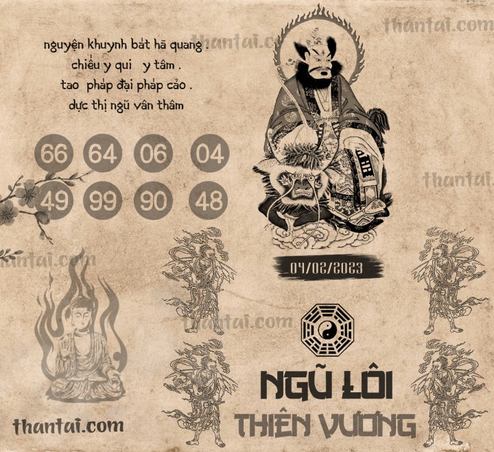 NGŨ LÔI THIÊN VƯƠNG 20/01/2023