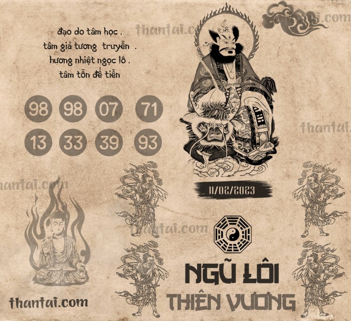 NGŨ LÔI THIÊN VƯƠNG 27/01/2023