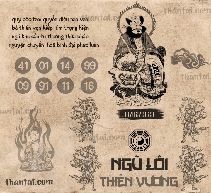 NGŨ LÔI THIÊN VƯƠNG 29/01/2023