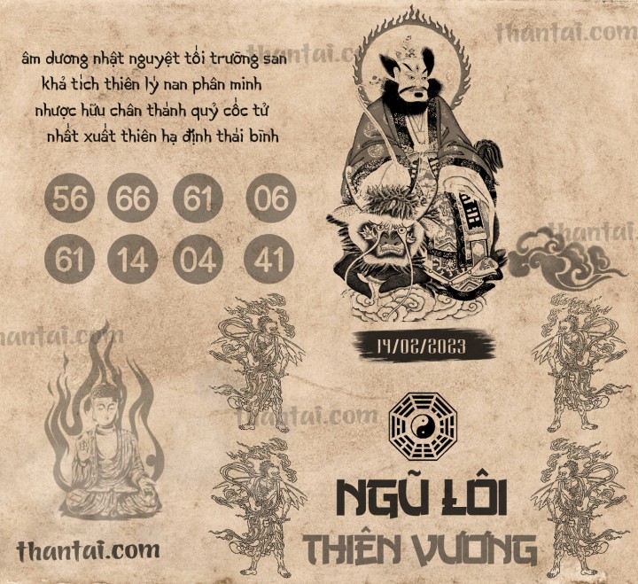 NGŨ LÔI THIÊN VƯƠNG 30/01/2023