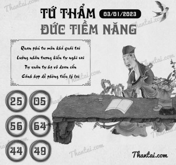 TỨ THẨM ĐỨC TIỀM NĂNG 03/01/2023