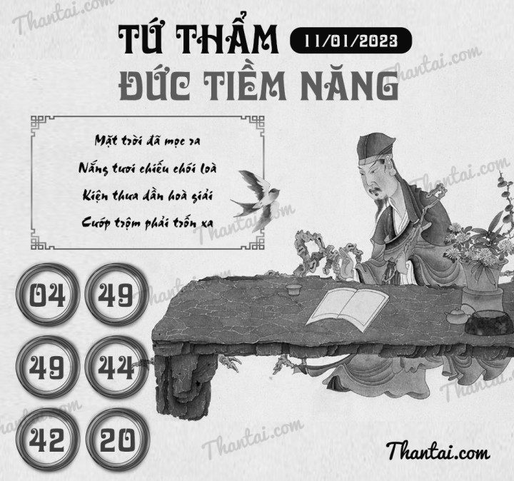 TỨ THẨM ĐỨC TIỀM NĂNG 01/01/2023
