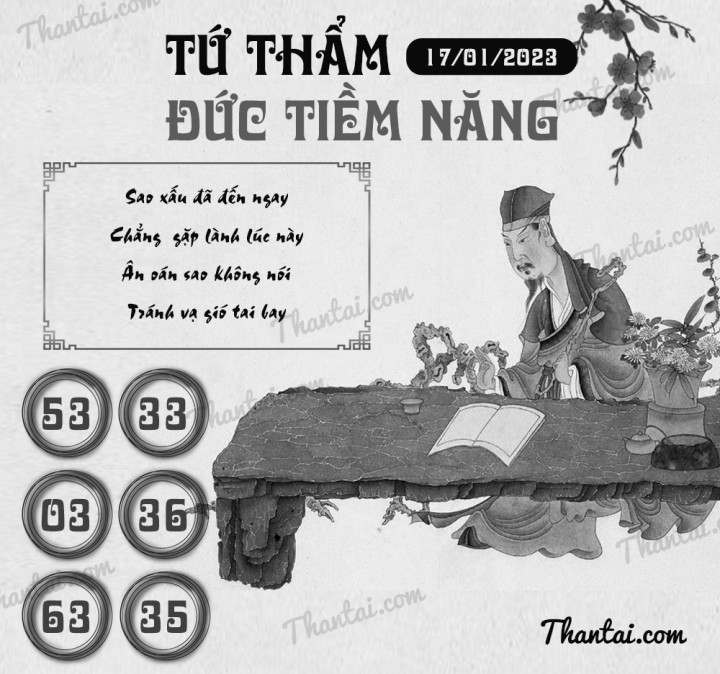 TỨ THẨM ĐỨC TIỀM NĂNG 02/01/2023