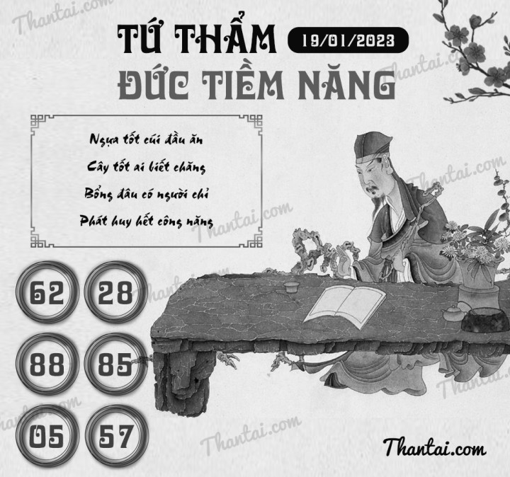 TỨ THẨM ĐỨC TIỀM NĂNG 04/01/2023