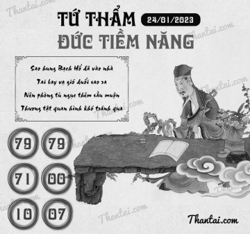 TỨ THẨM ĐỨC TIỀM NĂNG 24/01/2023