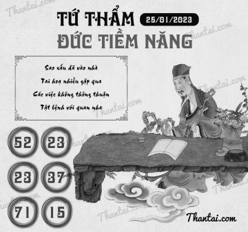 TỨ THẨM ĐỨC TIỀM NĂNG 25/01/2023