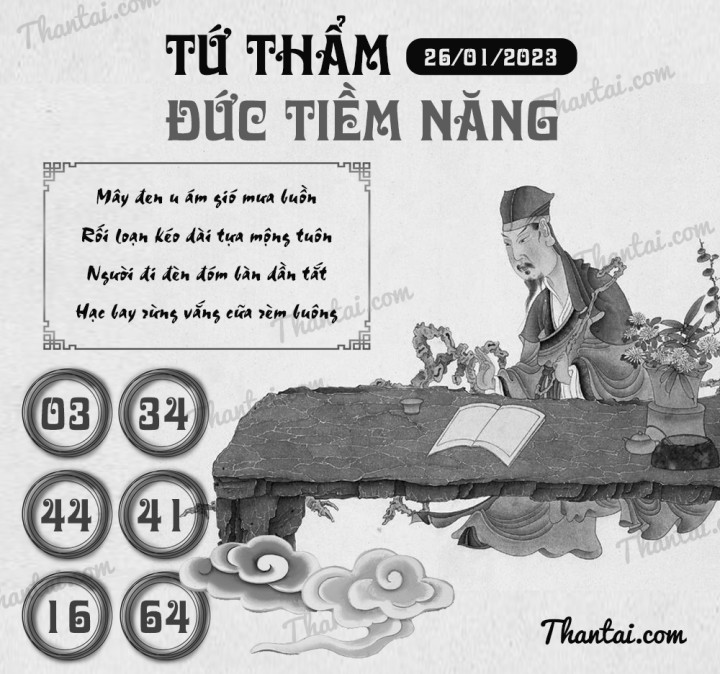 TỨ THẨM ĐỨC TIỀM NĂNG 11/01/2023