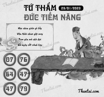 TỨ THẨM ĐỨC TIỀM NĂNG 29/01/2023