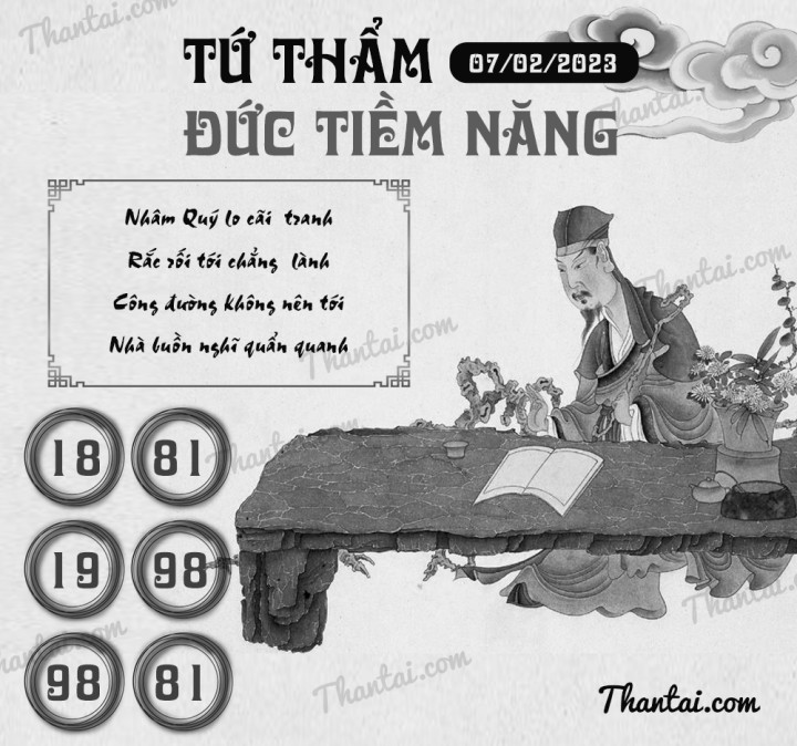 TỨ THẨM ĐỨC TIỀM NĂNG 23/01/2023
