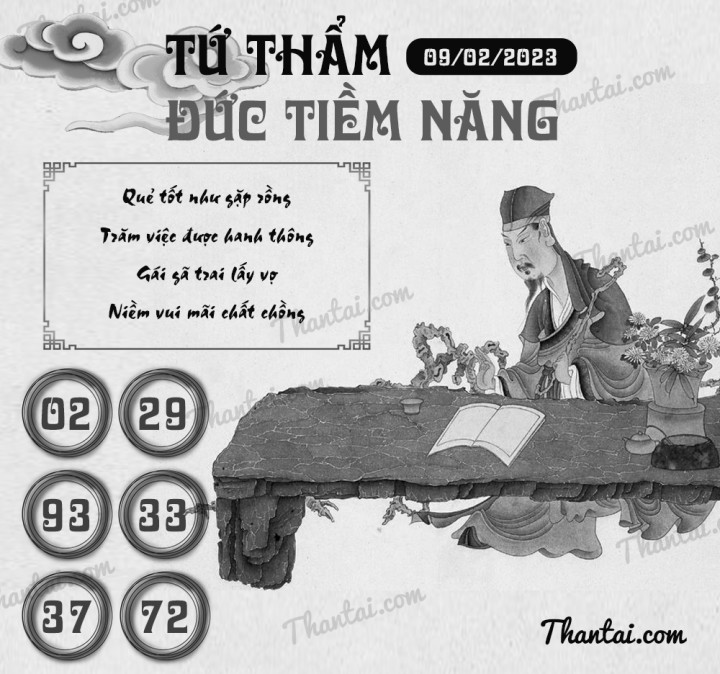 TỨ THẨM ĐỨC TIỀM NĂNG 25/01/2023