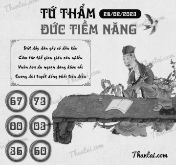 TỨ THẨM ĐỨC TIỀM NĂNG 26/02/2023