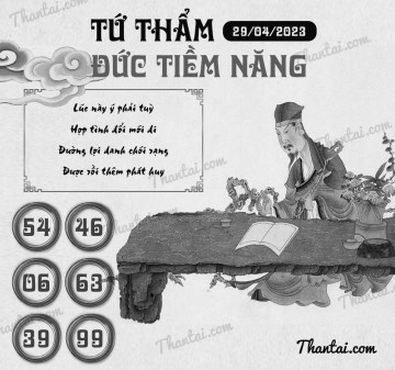 TỨ THẨM ĐỨC TIỀM NĂNG 29/04/2023