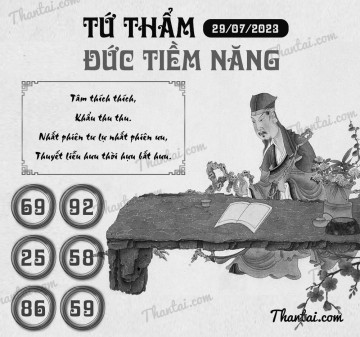 TỨ THẨM ĐỨC TIỀM NĂNG 29/07/2023