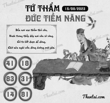 TỨ THẨM ĐỨC TIỀM NĂNG 15/08/2023