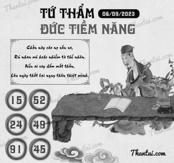 TỨ THẨM ĐỨC TIỀM NĂNG 06/09/2023