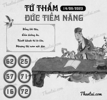 TỨ THẨM ĐỨC TIỀM NĂNG 14/09/2023